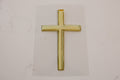 Gold Cross Vinyl Sticker