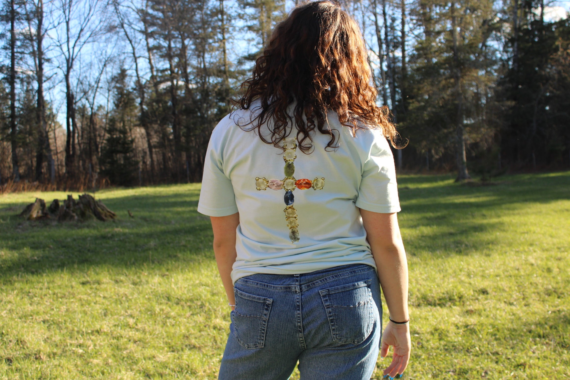 Jeweled Cross T - Shirt