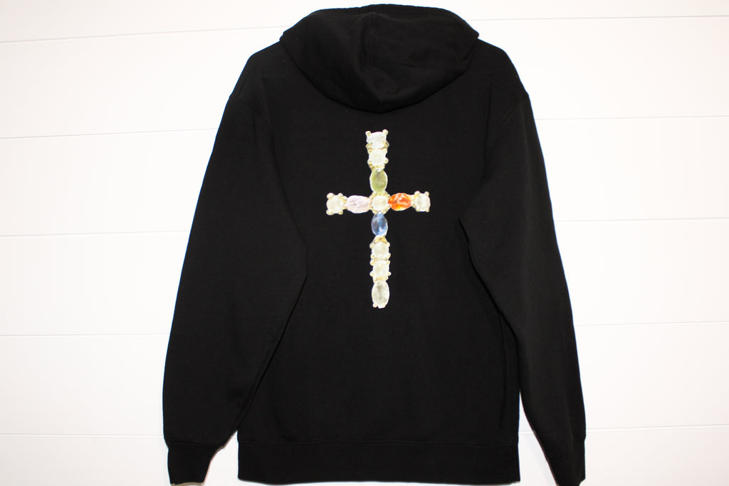 Jeweled Cross Hoodie