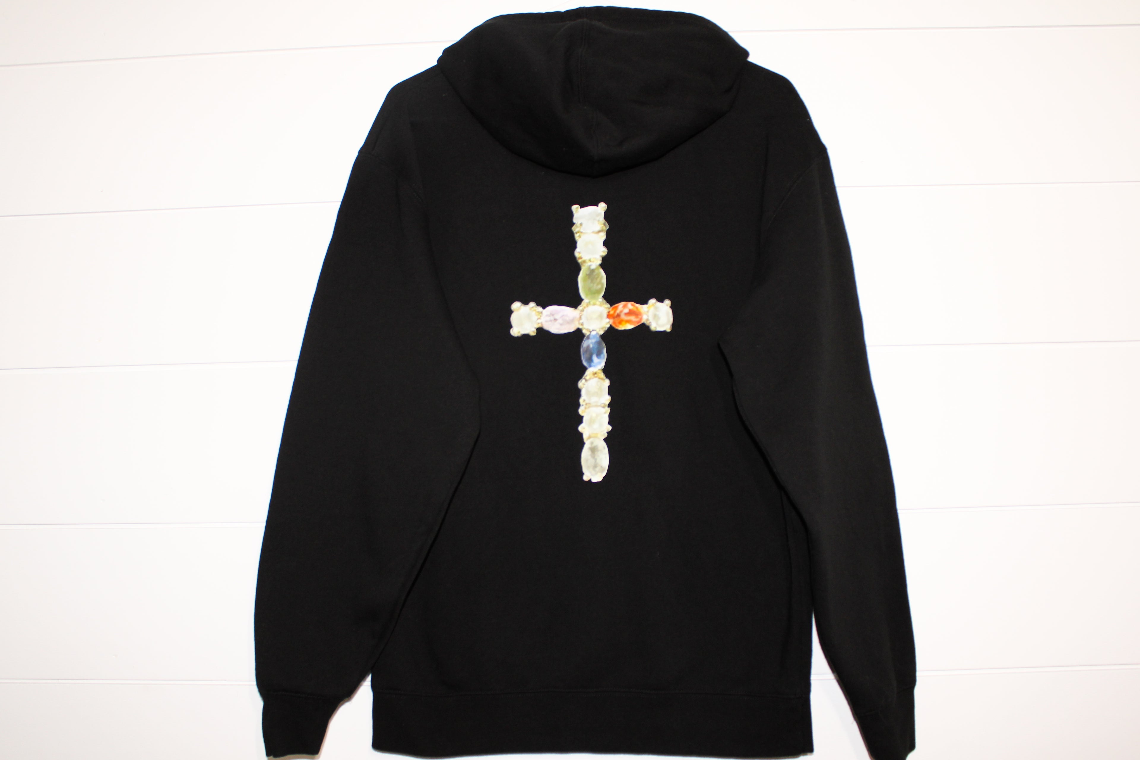Jeweled Cross Hoodie