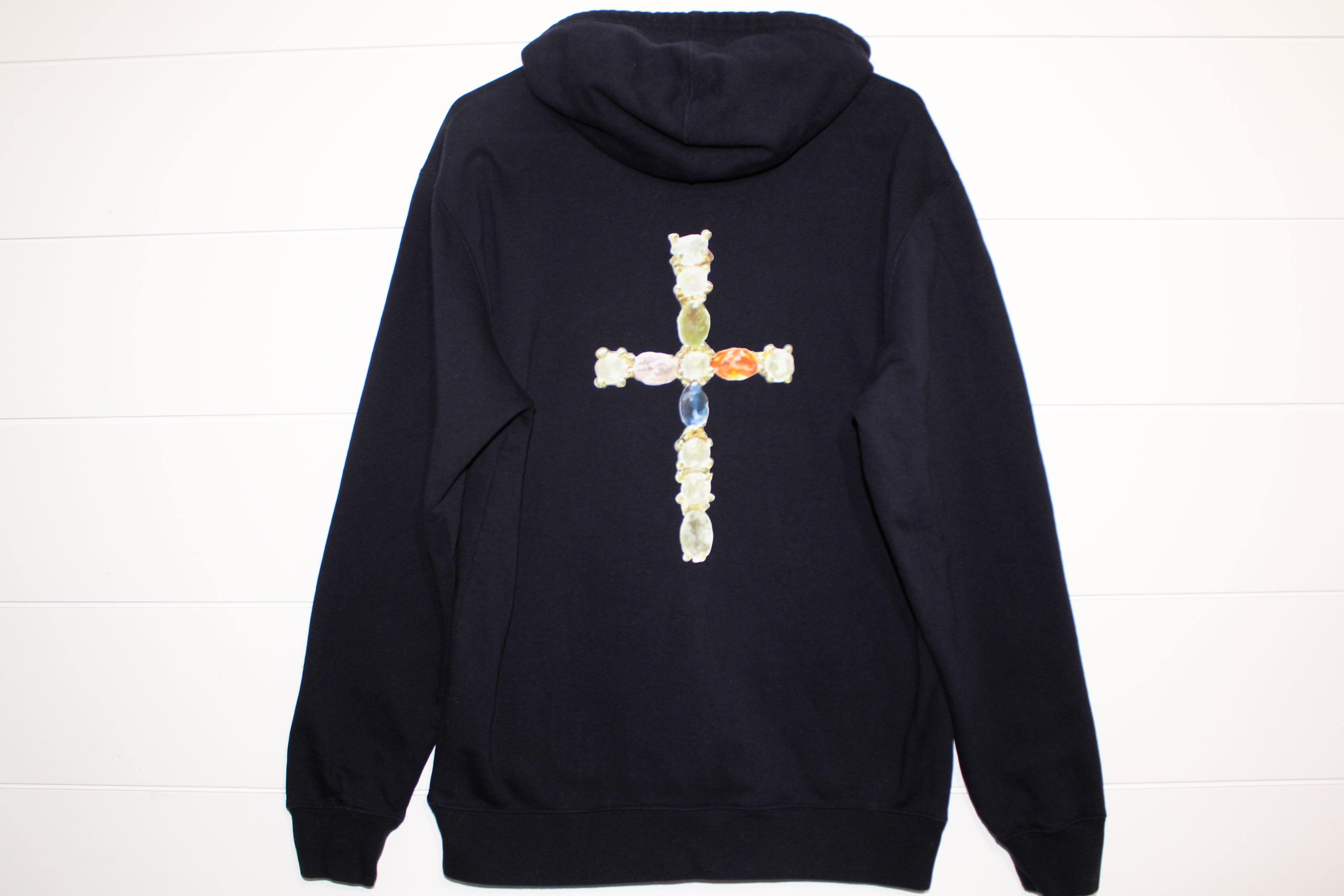 Jeweled Cross Hoodie