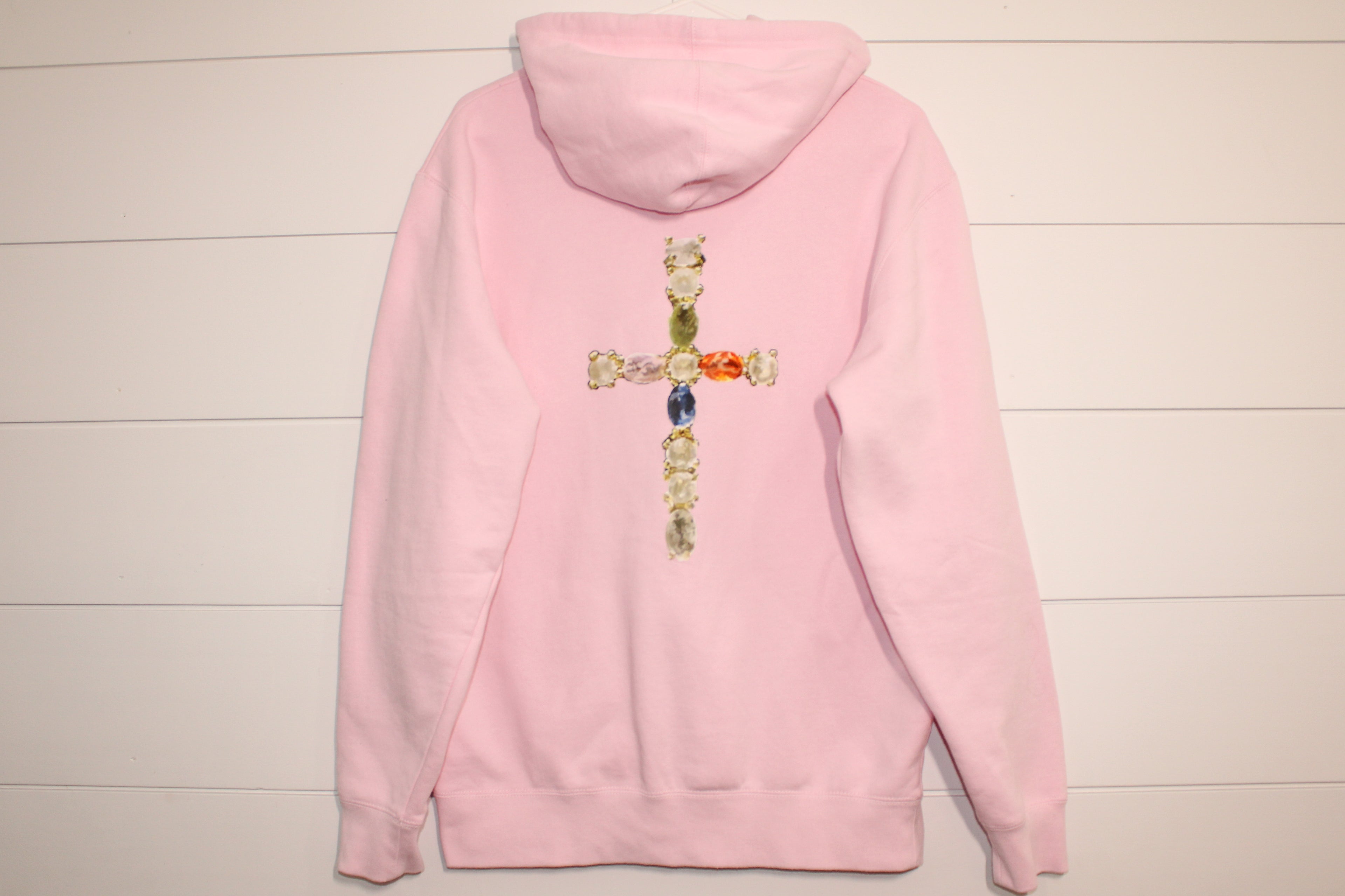 Jeweled Cross Hoodie