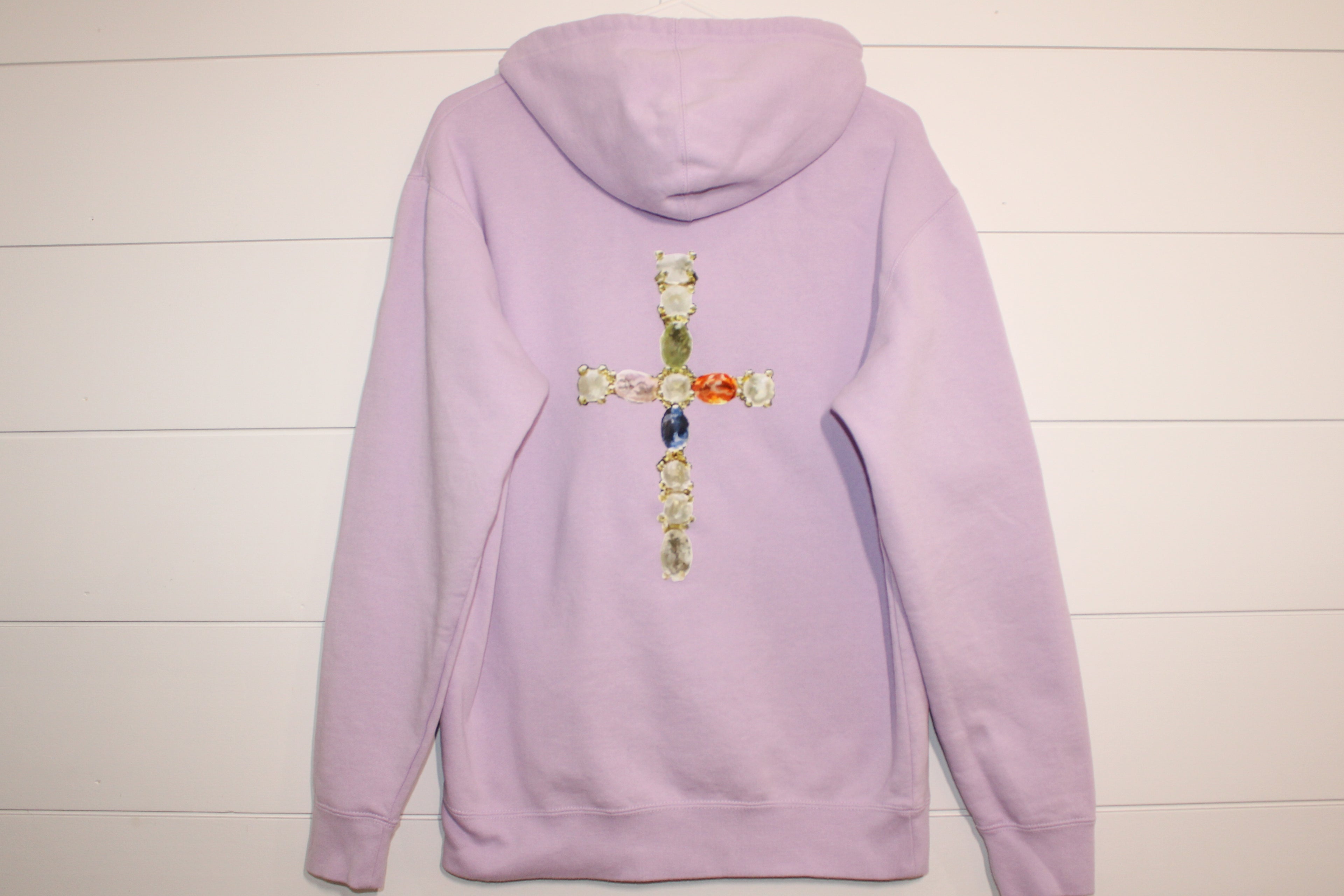Jeweled Cross Hoodie